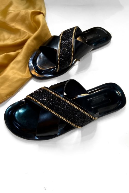 DEREK Bedazzled Slippers
