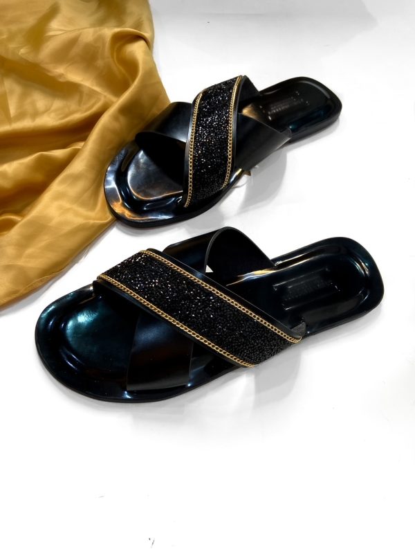 DEREK Bedazzled Slippers