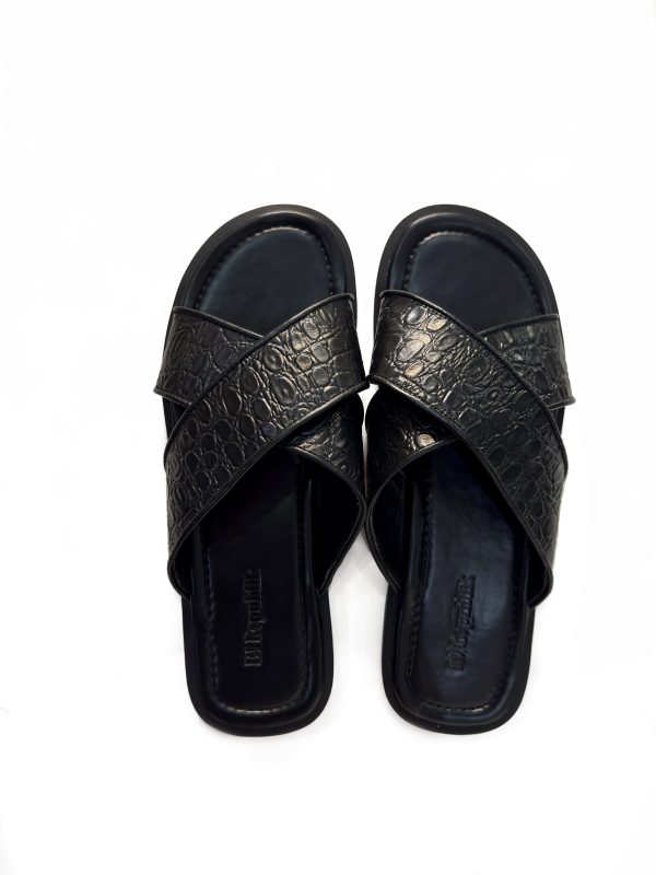 EDWIN Crisscross Croc Slippers - Image 2